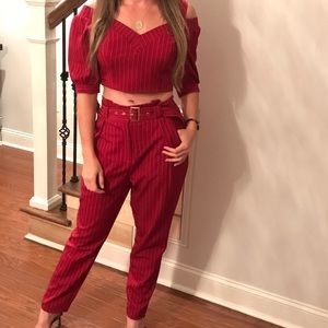 Red two piece